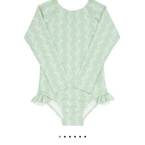 Minnow Long Sleeve Swimwear in Mint Green